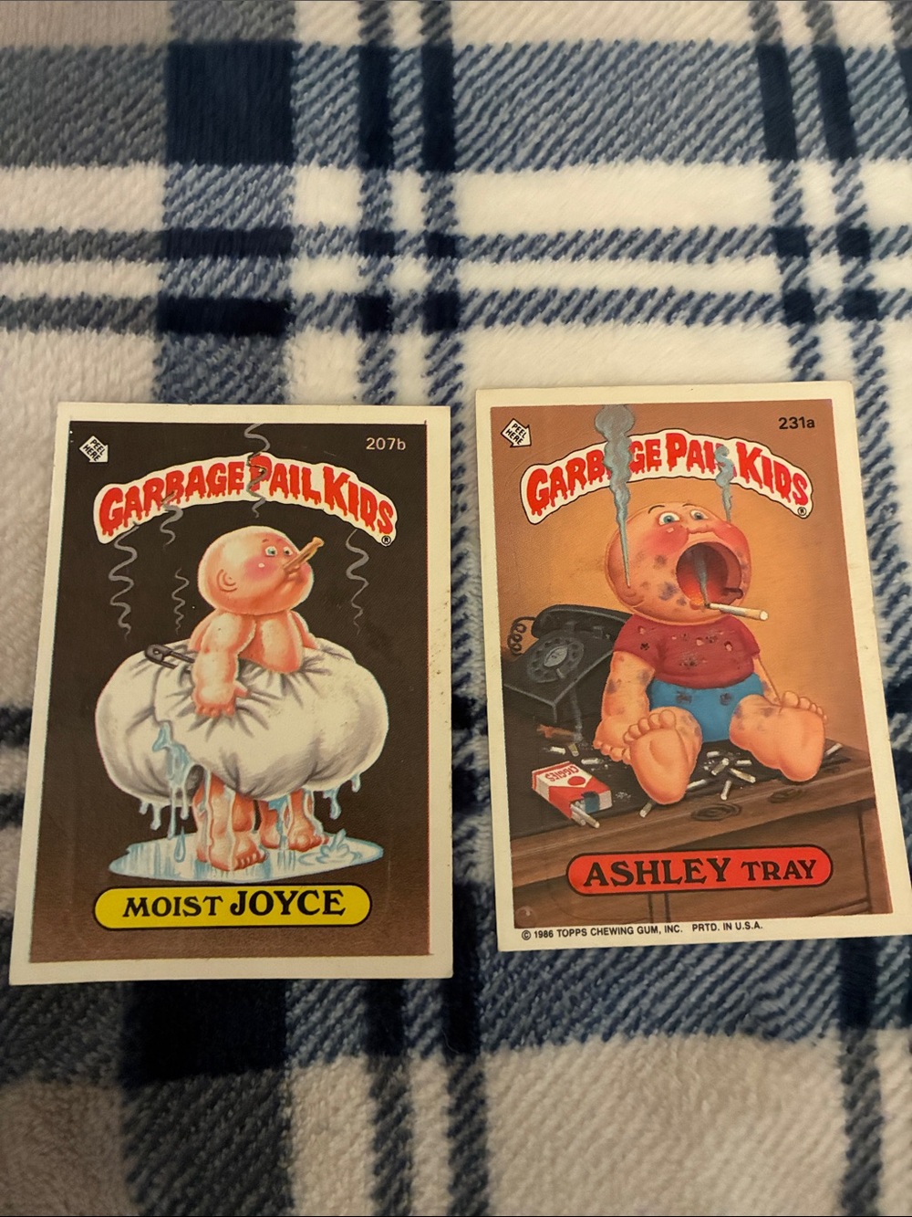 2 Garbage Pail Kids Cards